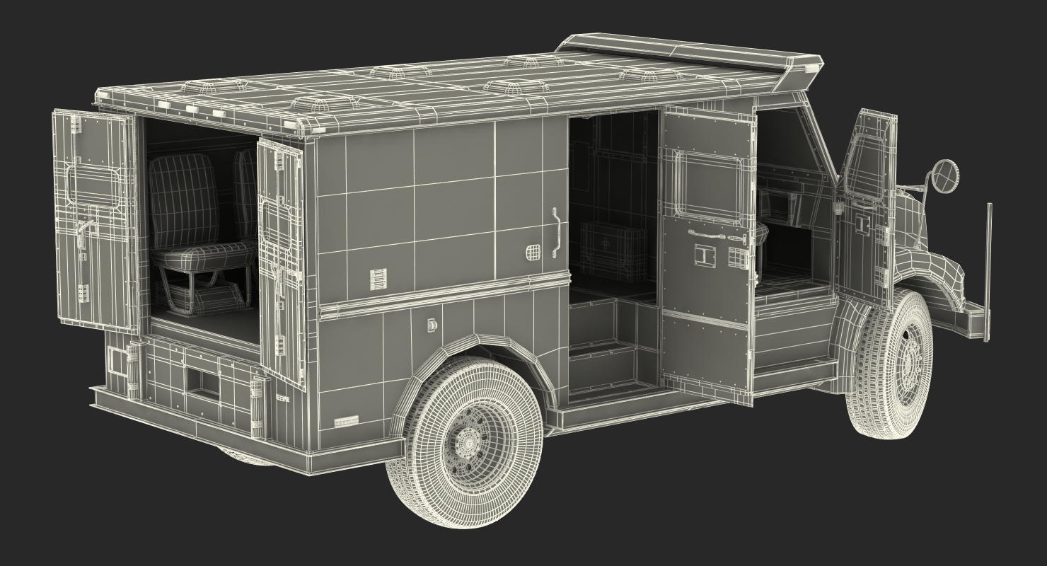 3D Bank Armored Car 2 model