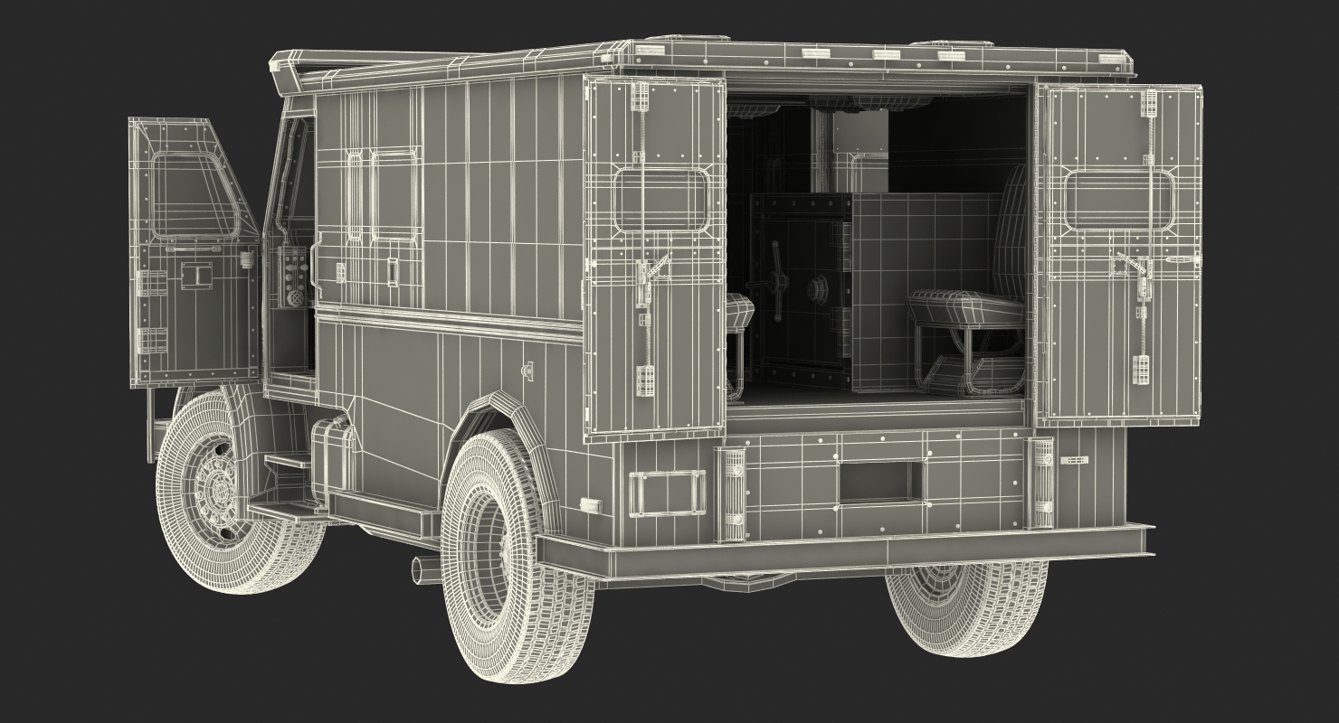 3D Bank Armored Car 2 model