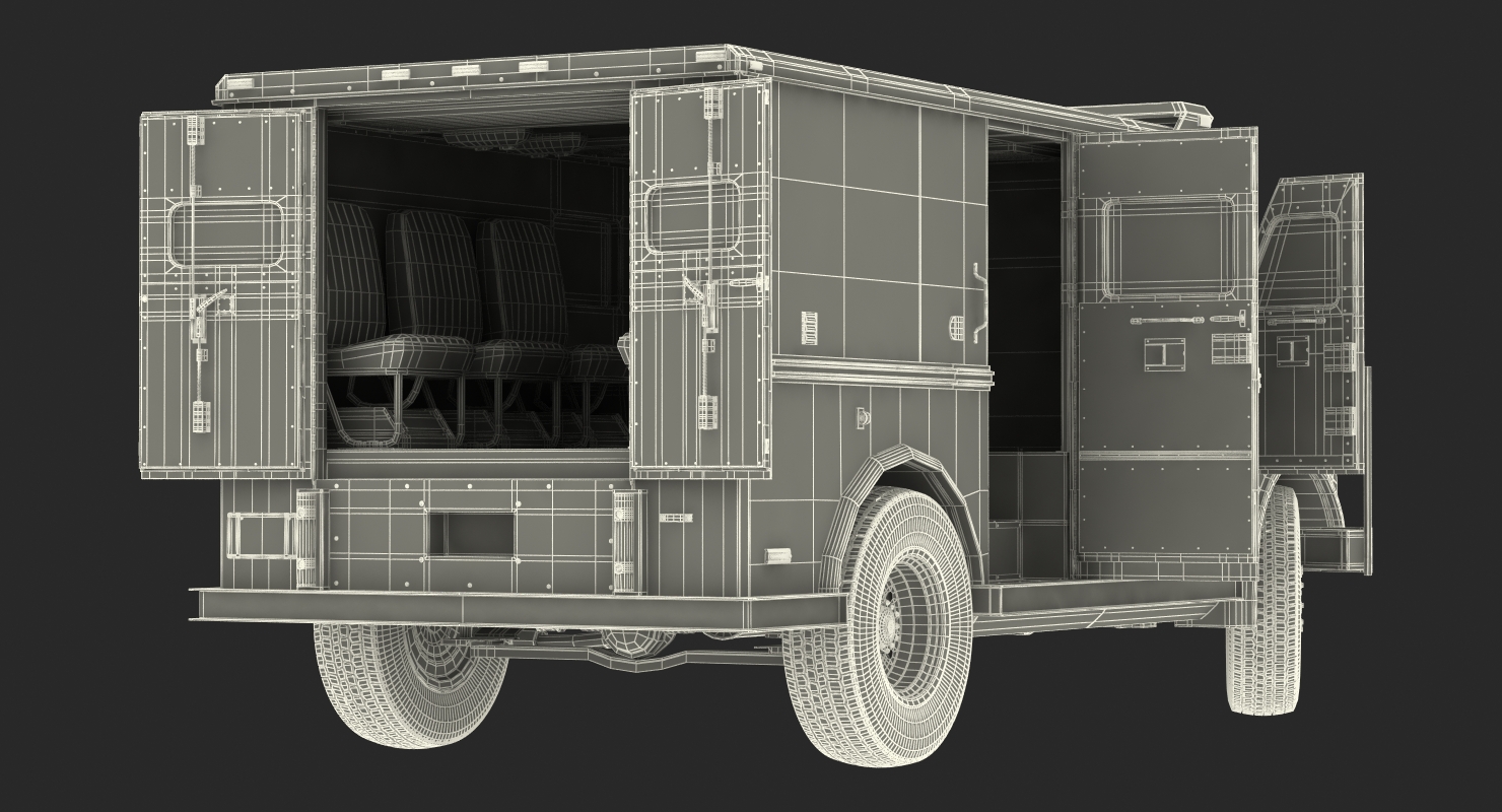 3D Bank Armored Car 2 model