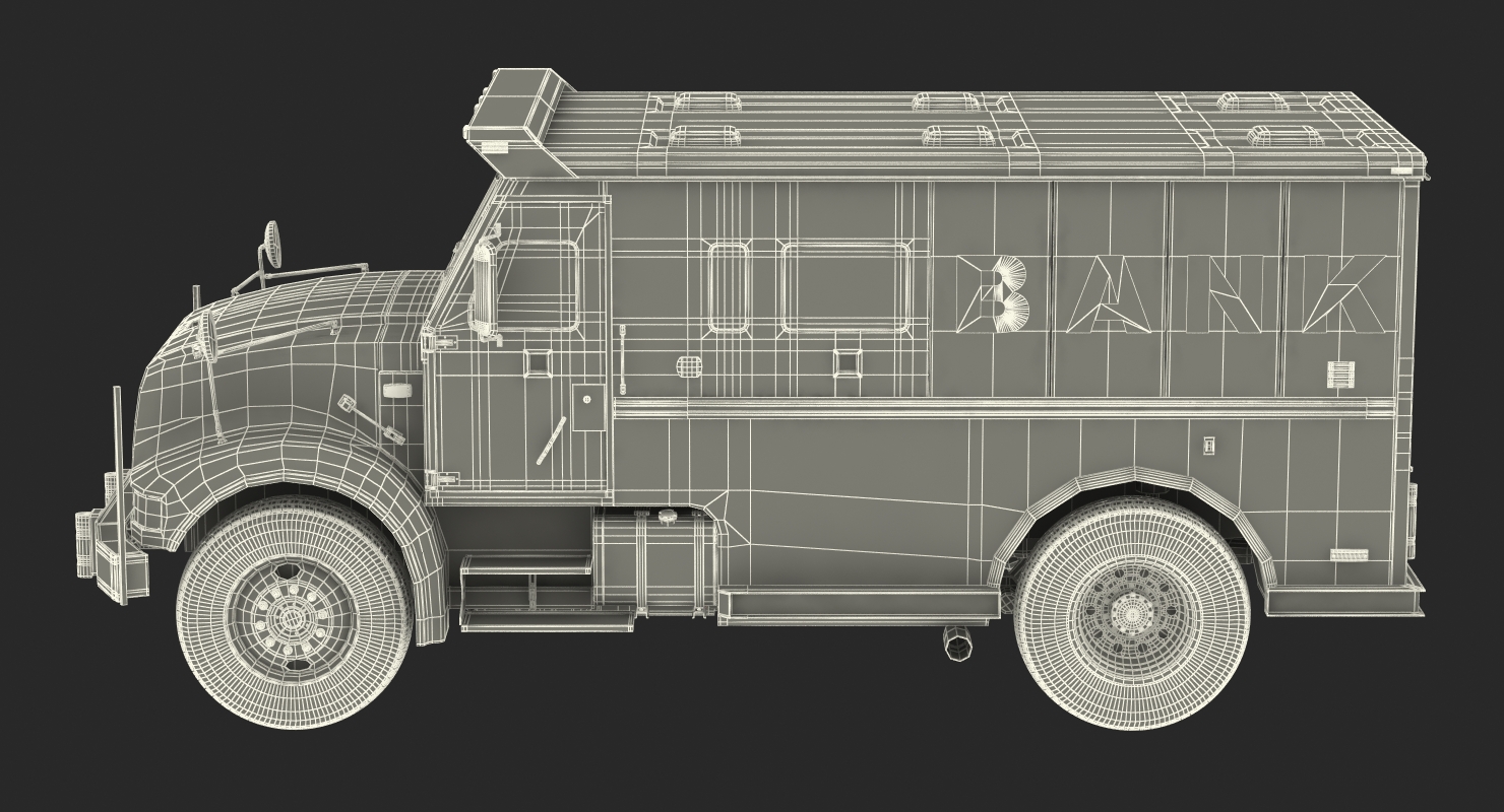 3D Bank Armored Car 2 model