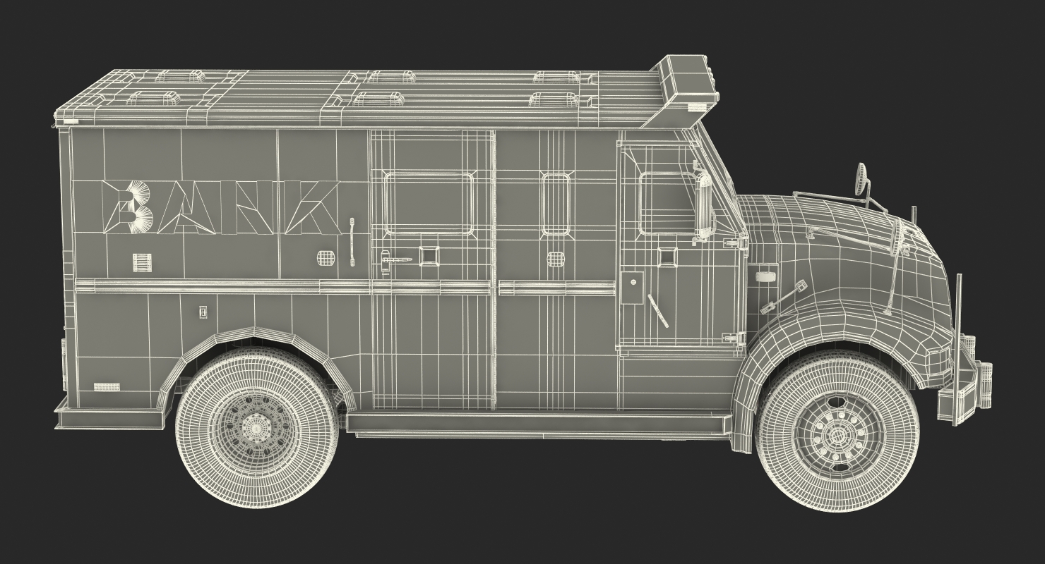 3D Bank Armored Car 2 model