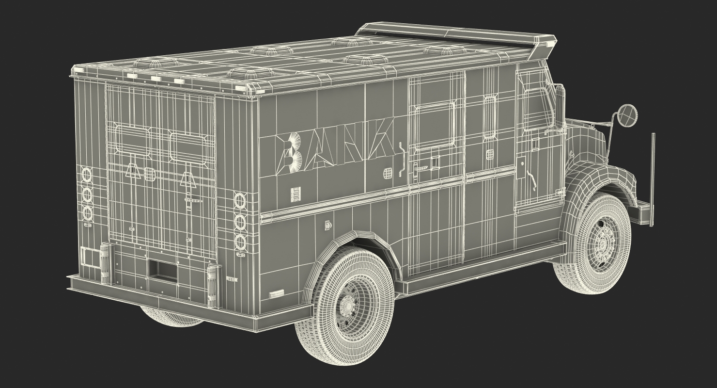 3D Bank Armored Car 2 model