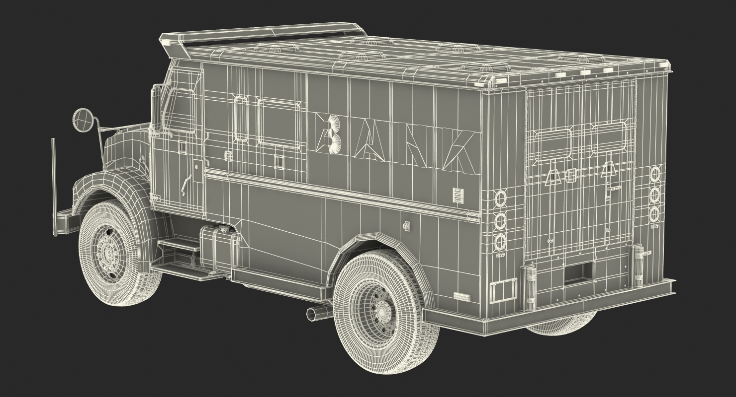 3D Bank Armored Car 2 model