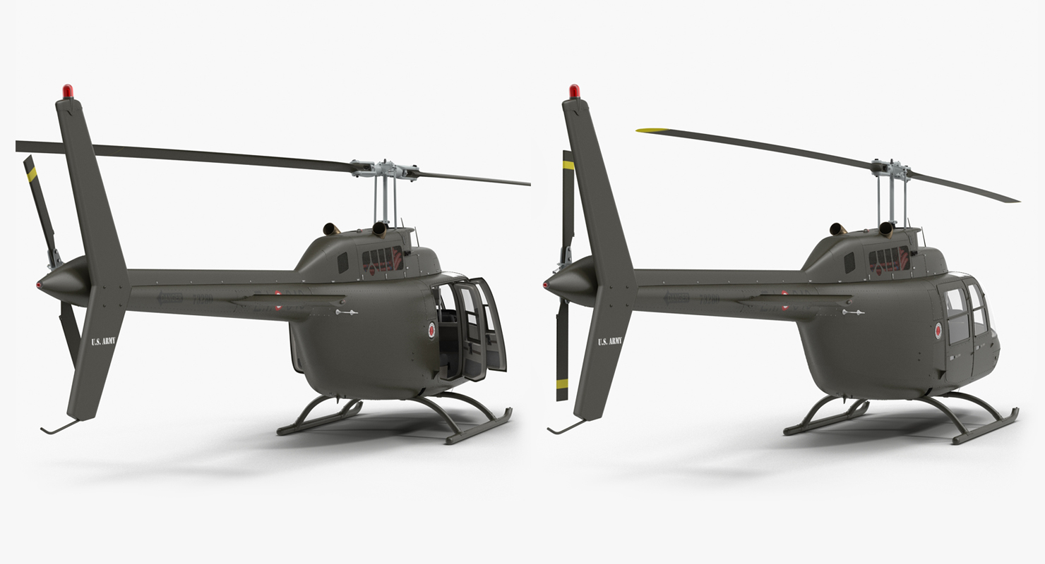 3D Bell 206 JetRanger Italian Army