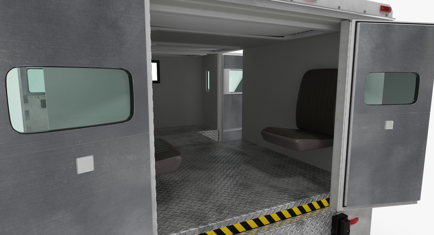 Bank Armored Car 2 Simple Interior 3D model