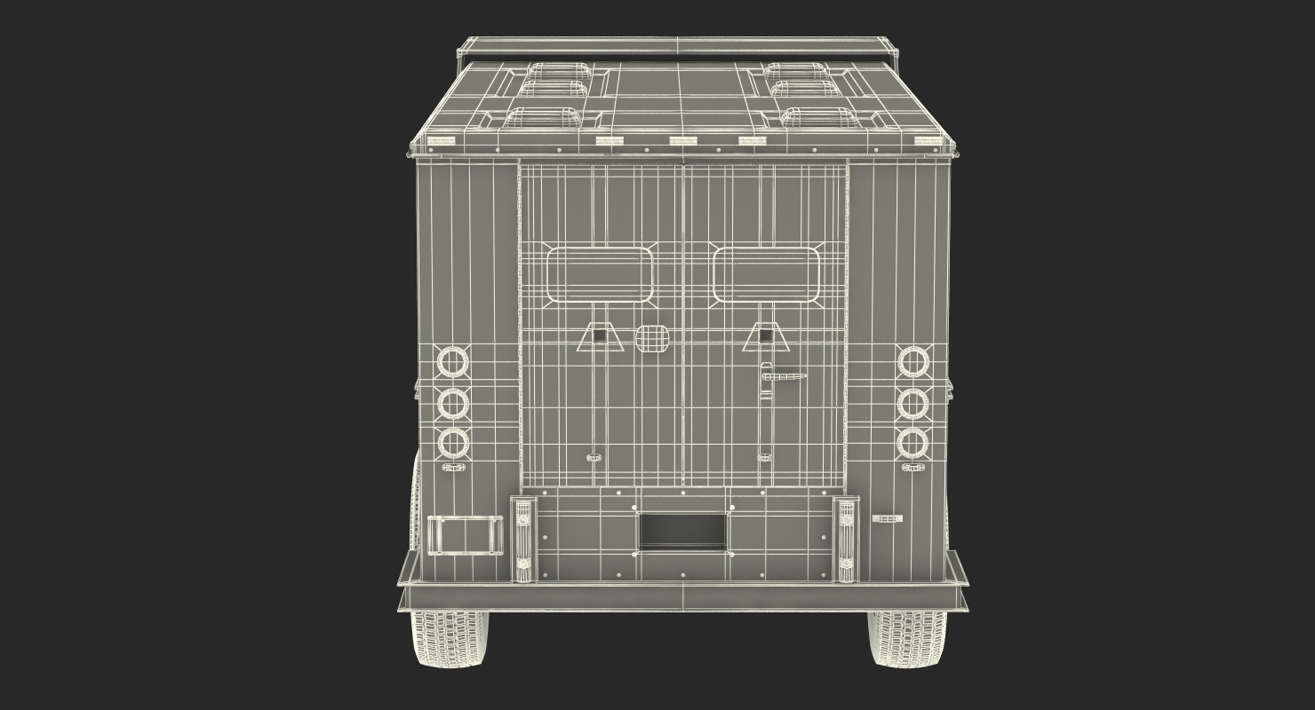 Bank Armored Car 2 Simple Interior 3D model