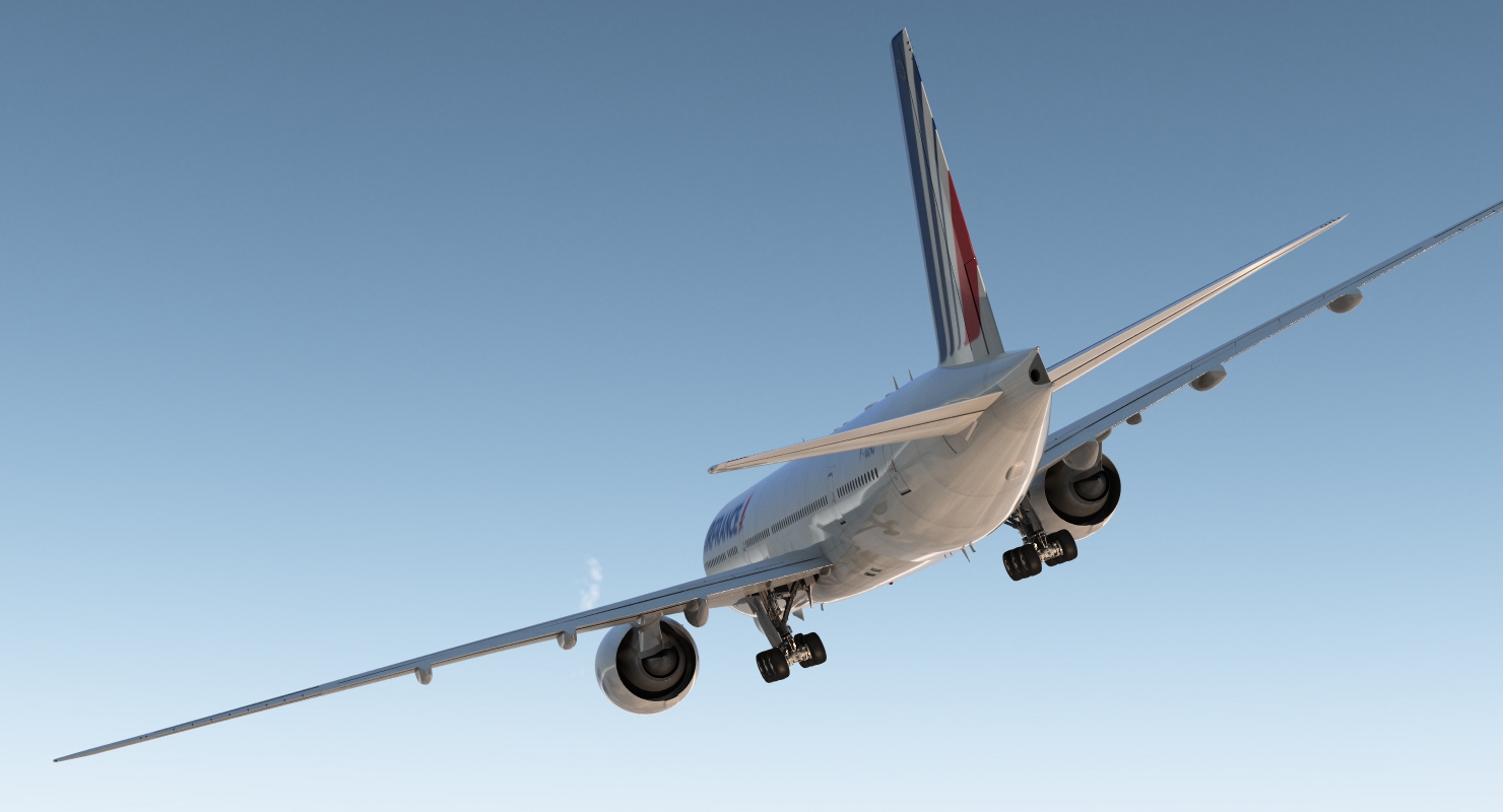 Boeing 777 8x Air France 3D model