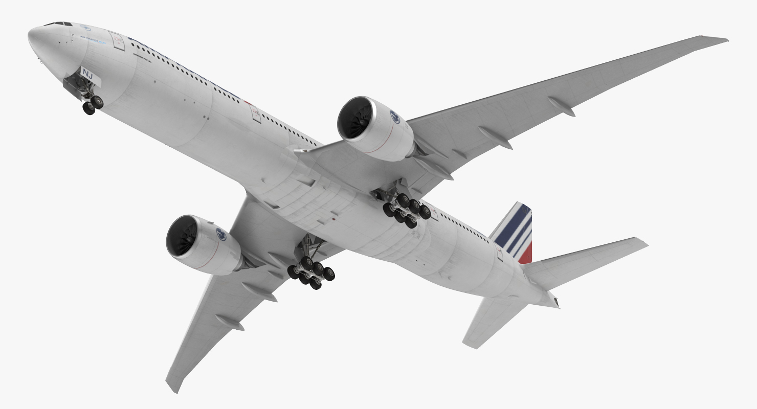 Boeing 777 8x Air France 3D model