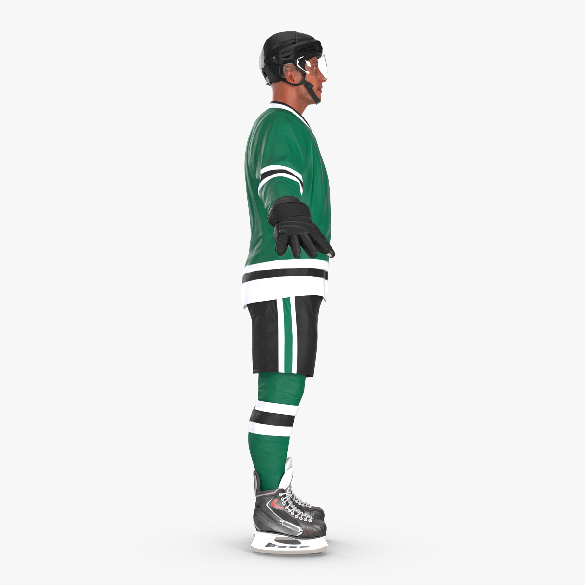 3D Hockey Player Generic