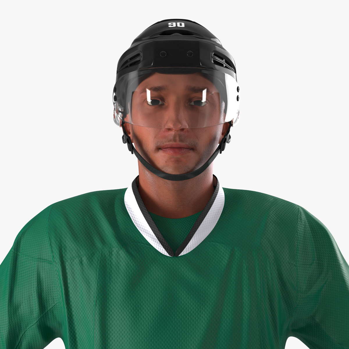 3D Hockey Player Generic