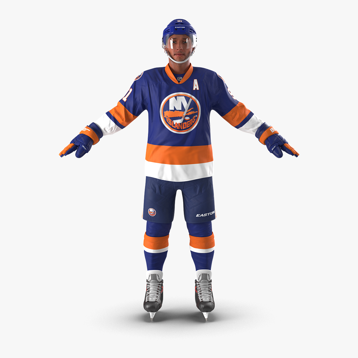 3D Hockey Player Islanders model