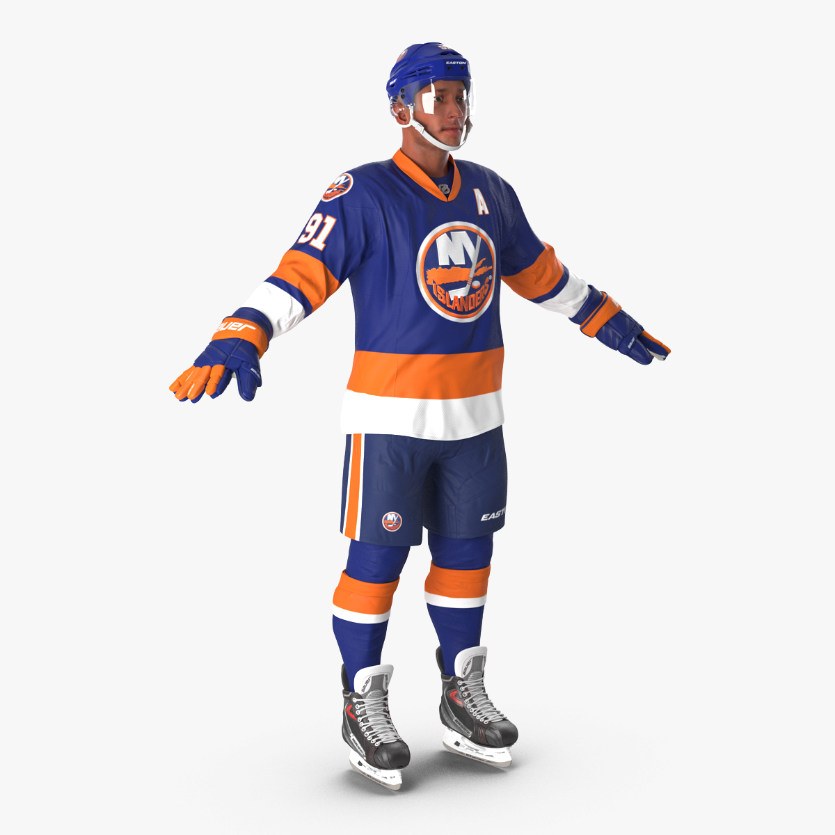 3D Hockey Player Islanders model