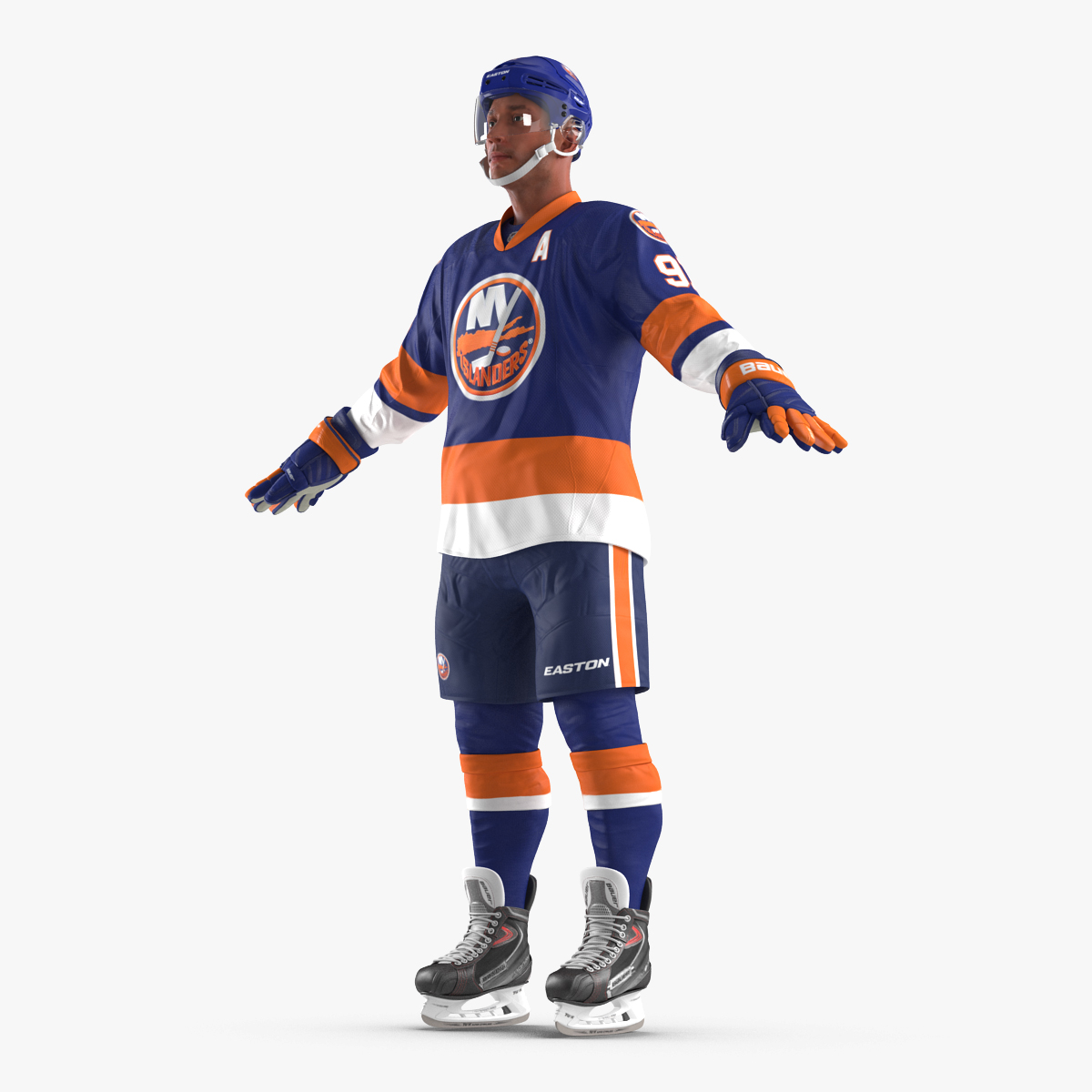 3D Hockey Player Islanders model