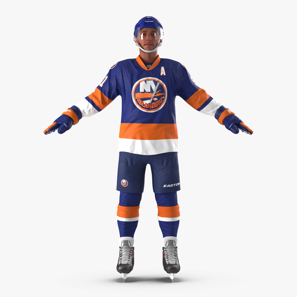 3D Hockey Player Islanders model