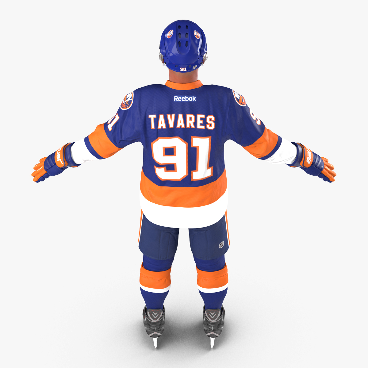 3D Hockey Player Islanders model