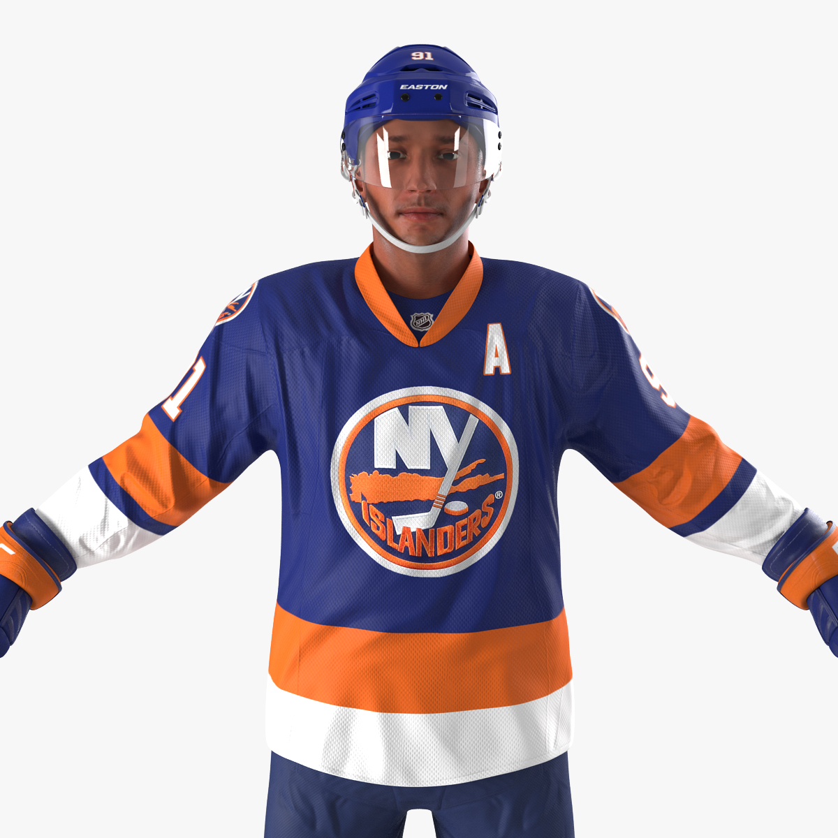 3D Hockey Player Islanders model