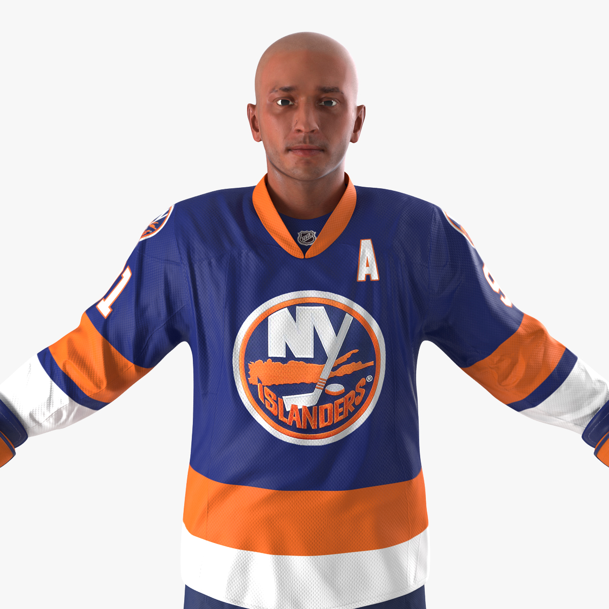 3D Hockey Player Islanders model