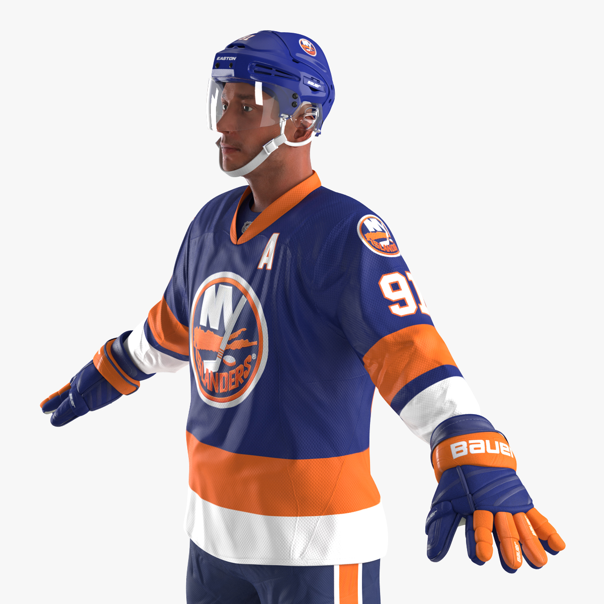 3D Hockey Player Islanders model