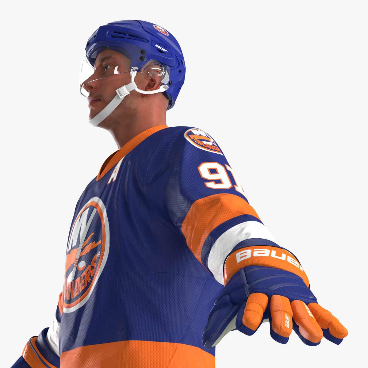 3D Hockey Player Islanders model