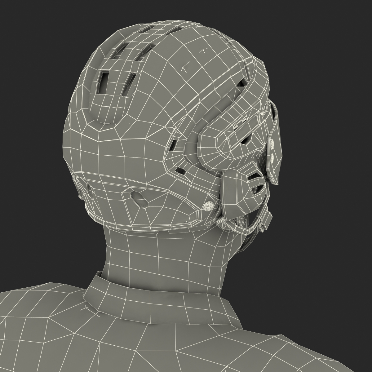 3D Hockey Player Islanders model