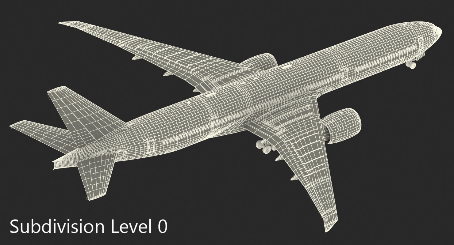 Boeing 777 8x British Airways 3D model