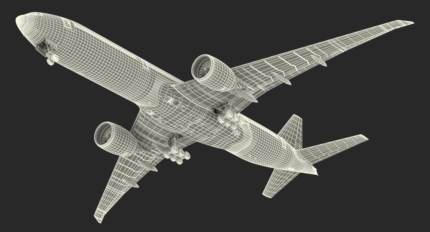 Boeing 777 8x British Airways 3D model