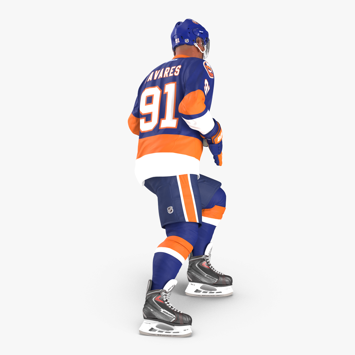 3D model Hockey Player Islanders Rigged