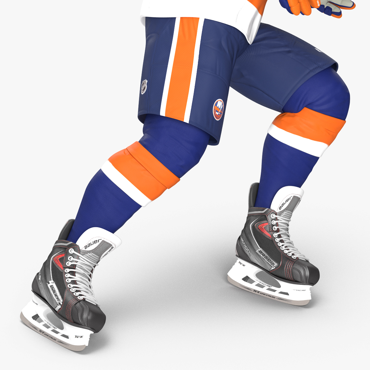 3D model Hockey Player Islanders Rigged