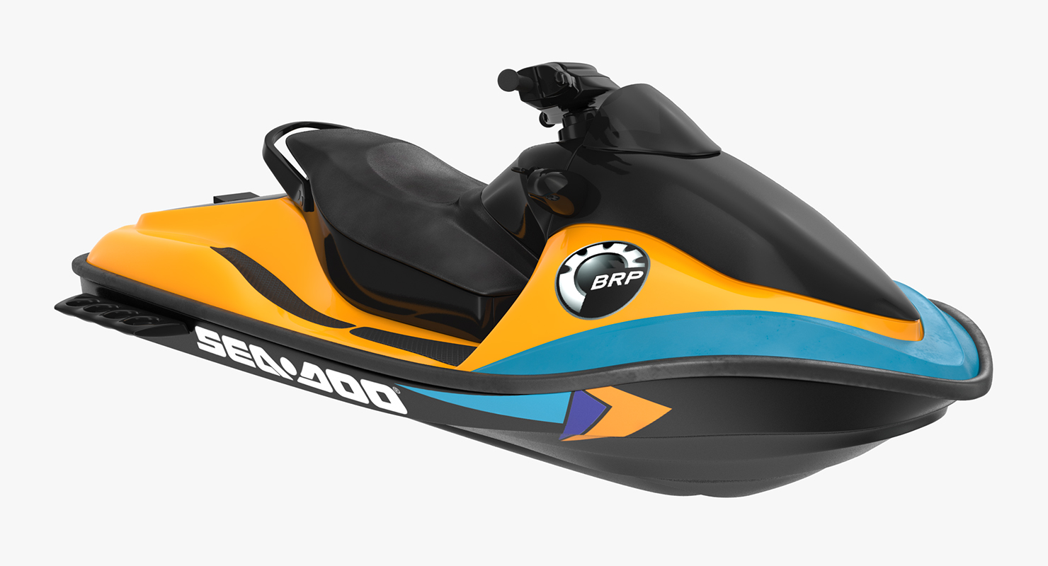 Jet Ski Sea Doo 2 Rigged 3D model