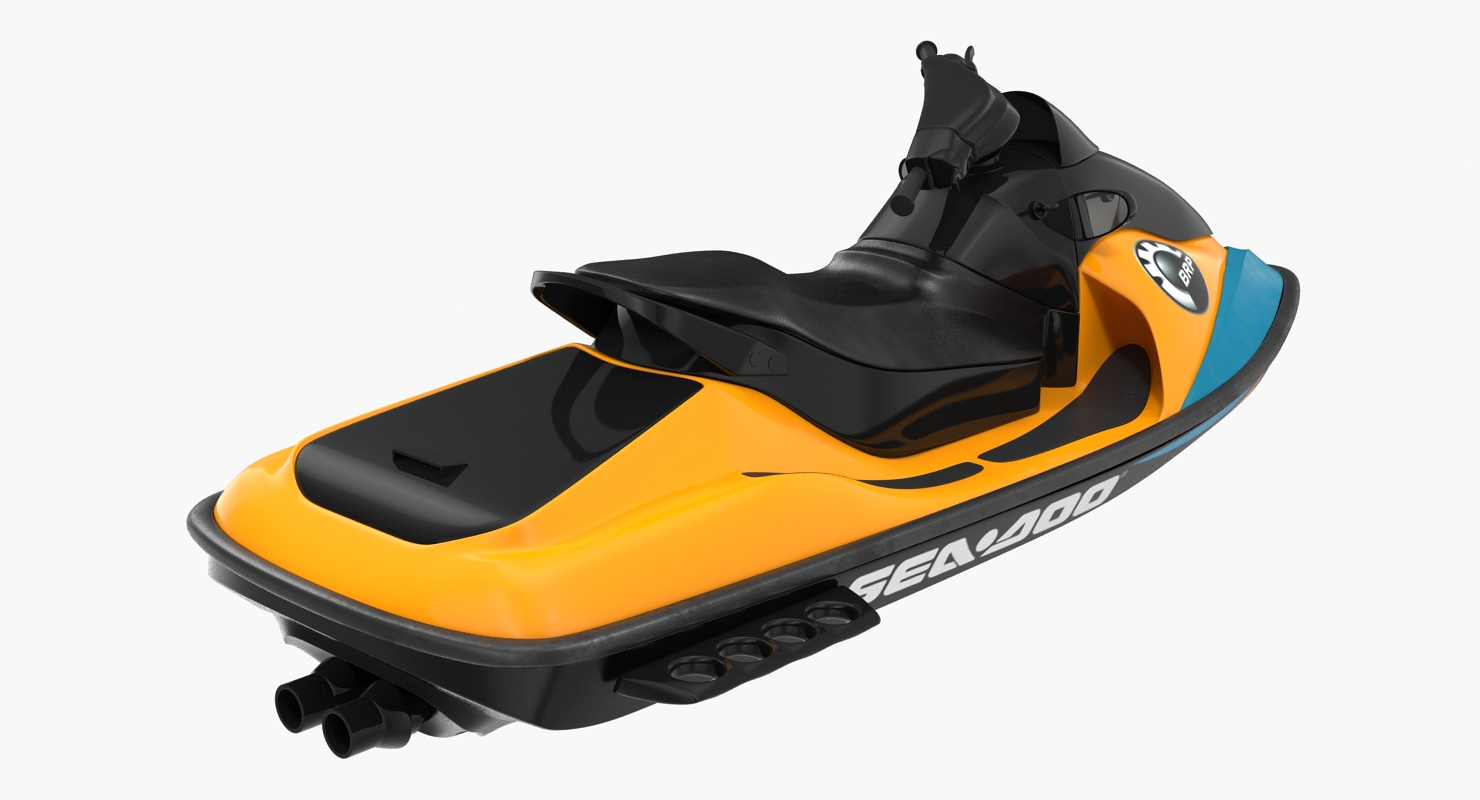 Jet Ski Sea Doo 2 Rigged 3D model