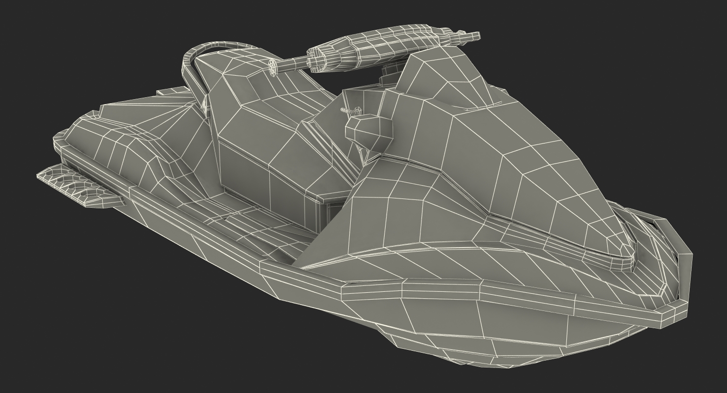 Jet Ski Sea Doo 2 Rigged 3D model