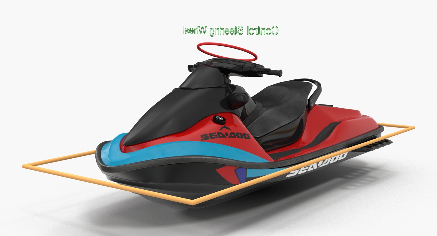 Jet Ski Sea Doo Rigged 3D