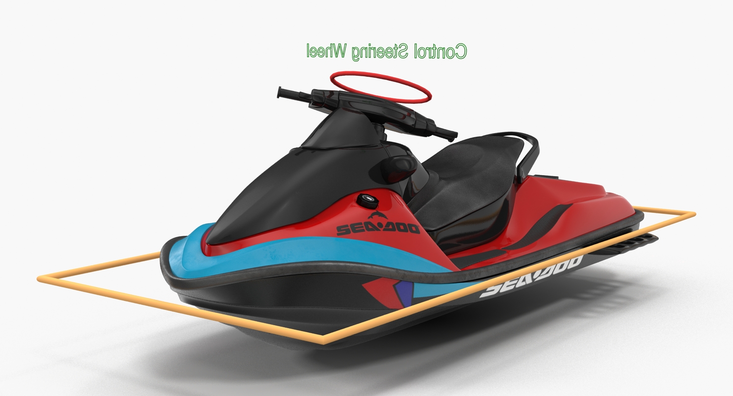 Jet Ski Sea Doo Rigged 3D