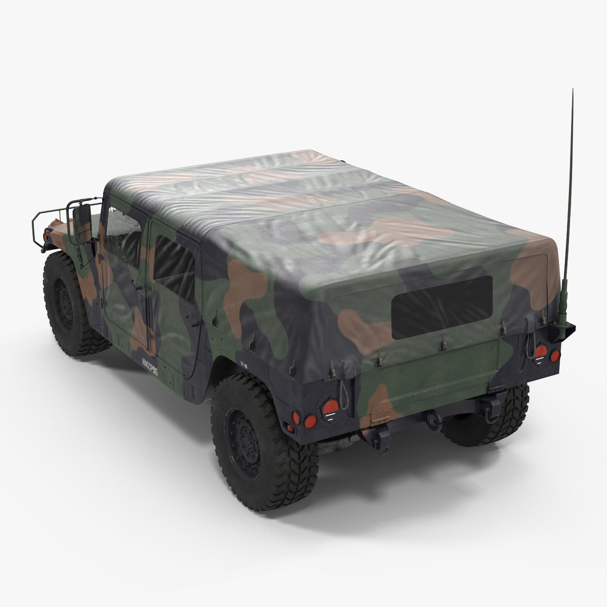 3D model Troop Carrier HMMWV m1035 Camo