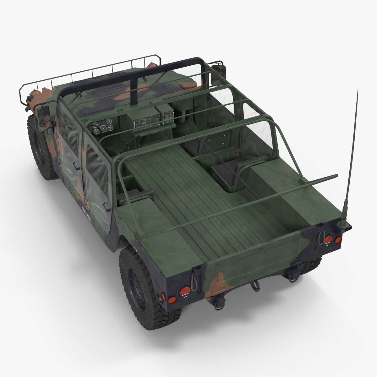 3D model Troop Carrier HMMWV m1035 Camo