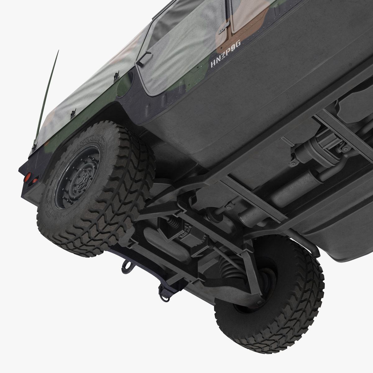 3D model Troop Carrier HMMWV m1035 Camo