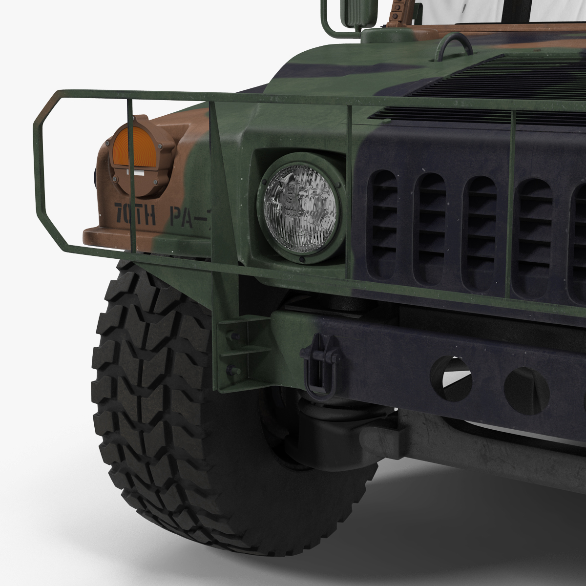 3D model Troop Carrier HMMWV m1035 Camo