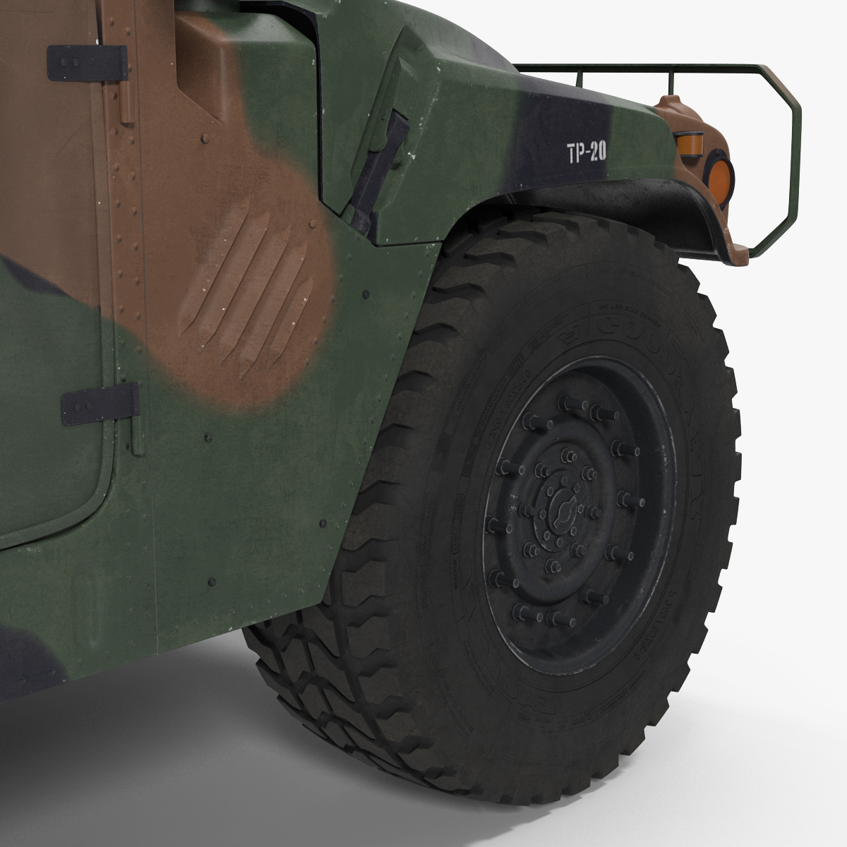 3D model Troop Carrier HMMWV m1035 Camo