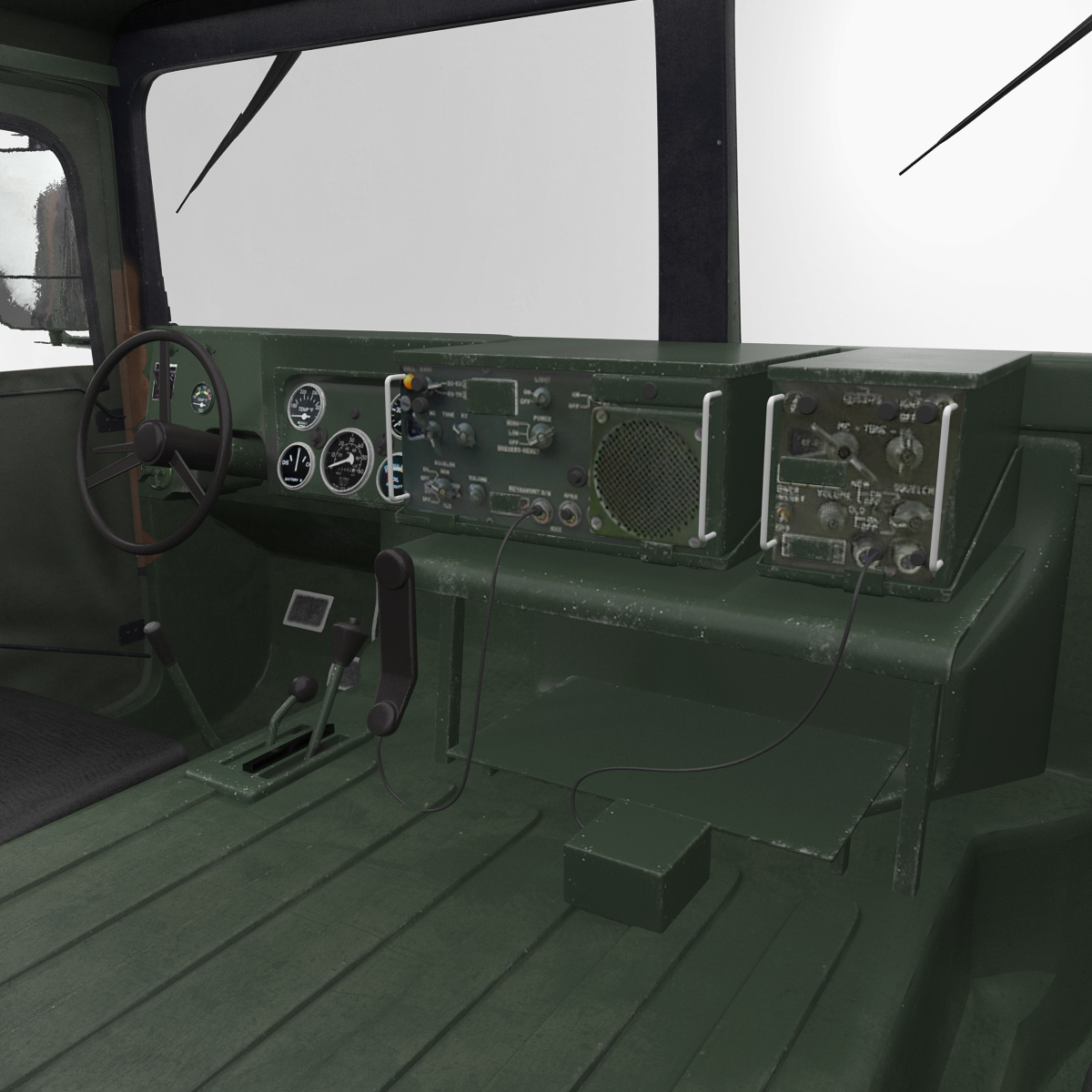 3D model Troop Carrier HMMWV m1035 Camo