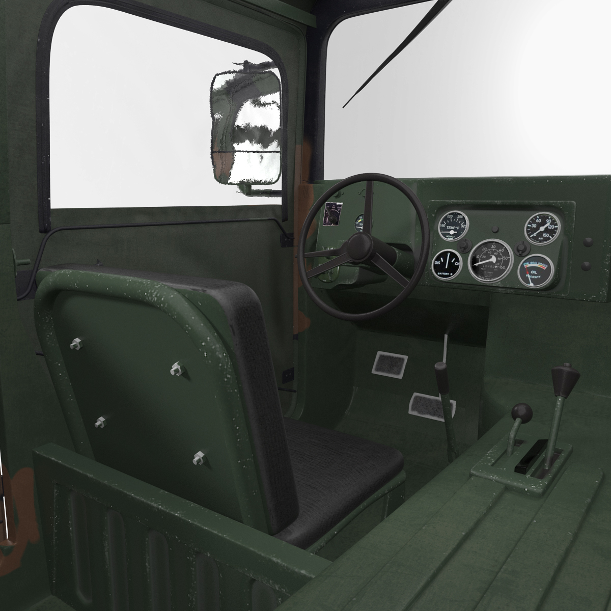 3D model Troop Carrier HMMWV m1035 Camo