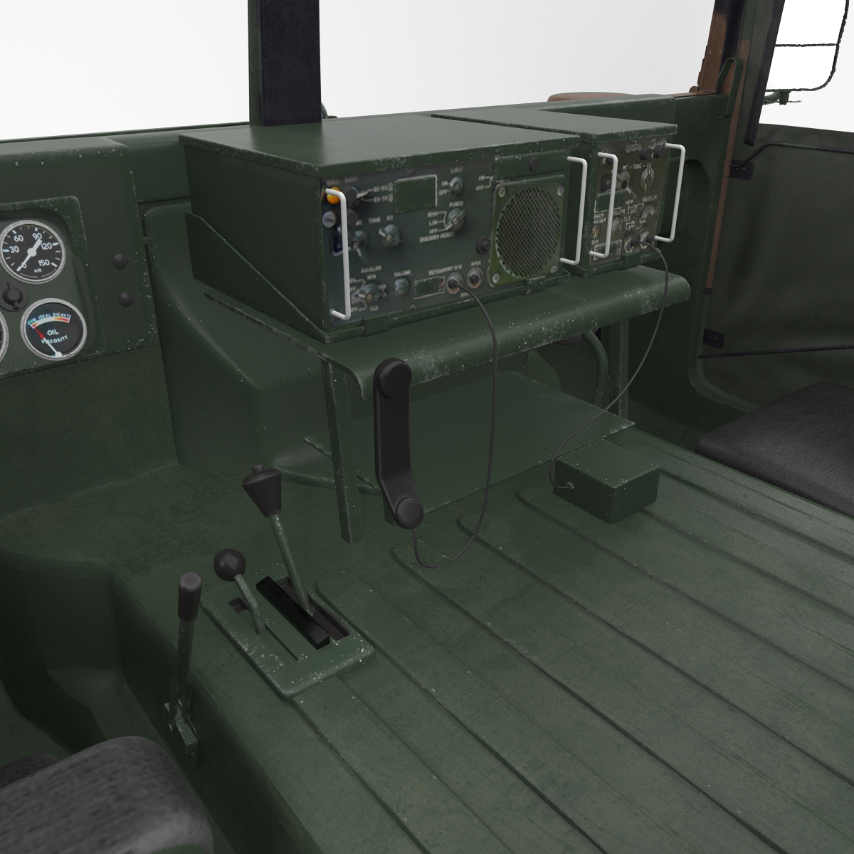 3D model Troop Carrier HMMWV m1035 Camo