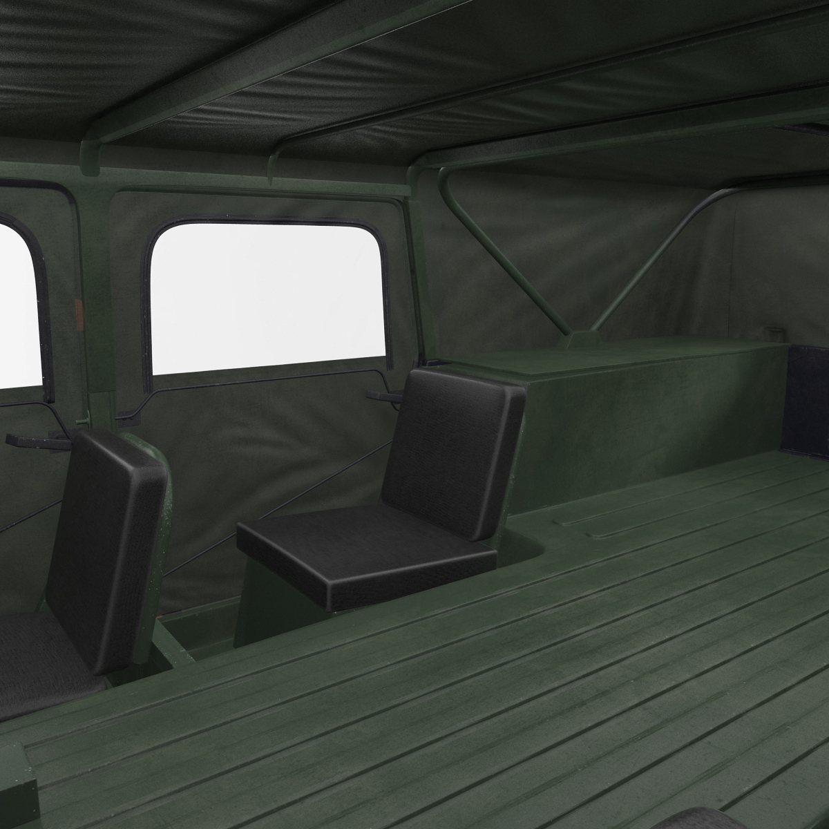 3D model Troop Carrier HMMWV m1035 Camo