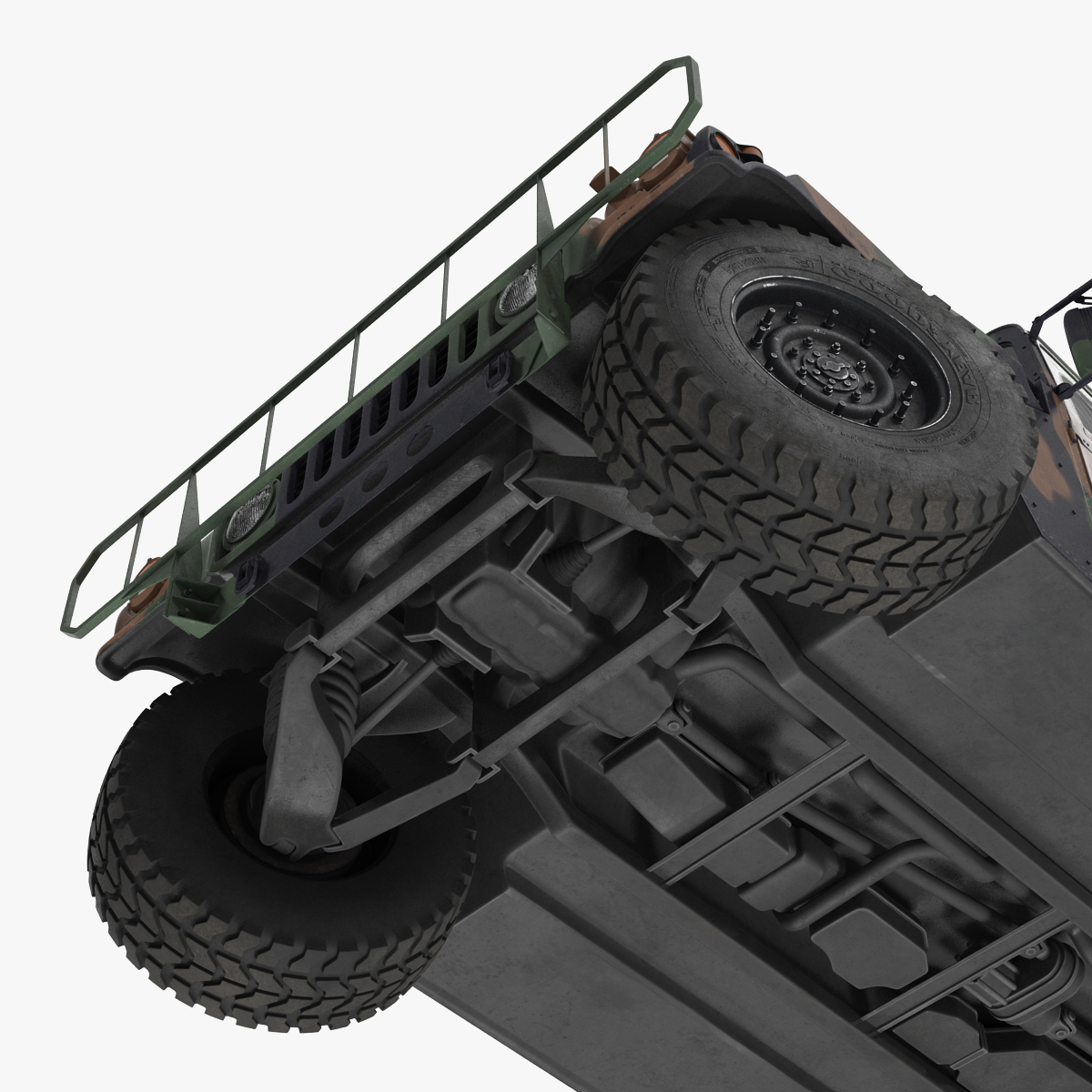 Troop Carrier HMMWV m1035 Rigged Camo 3D