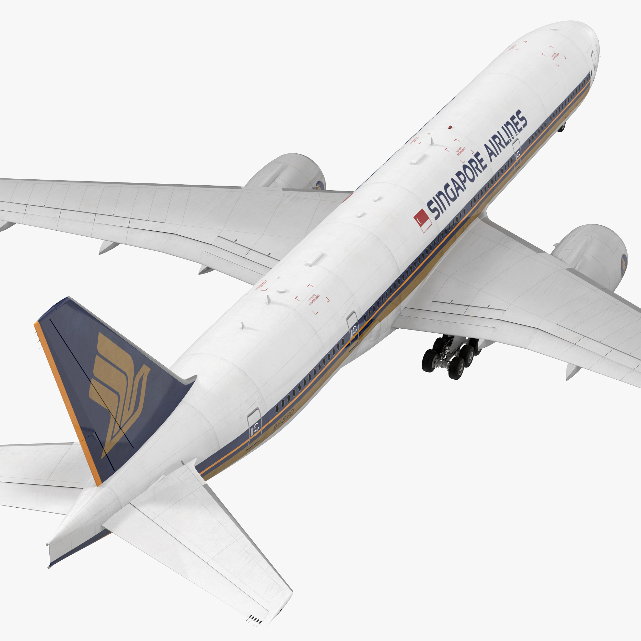 Boeing 777 8x Singapore Airlines 3D