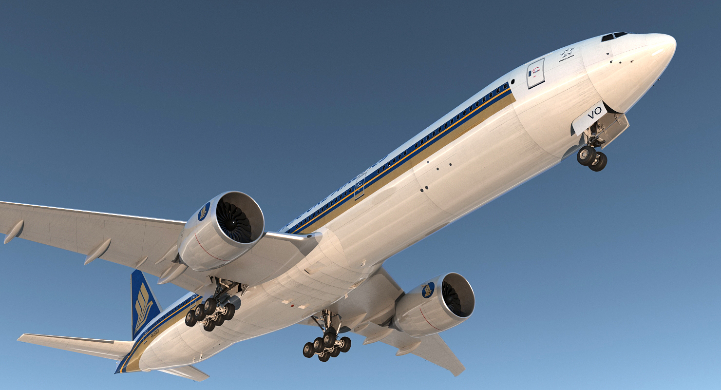 Boeing 777 8x Singapore Airlines 3D