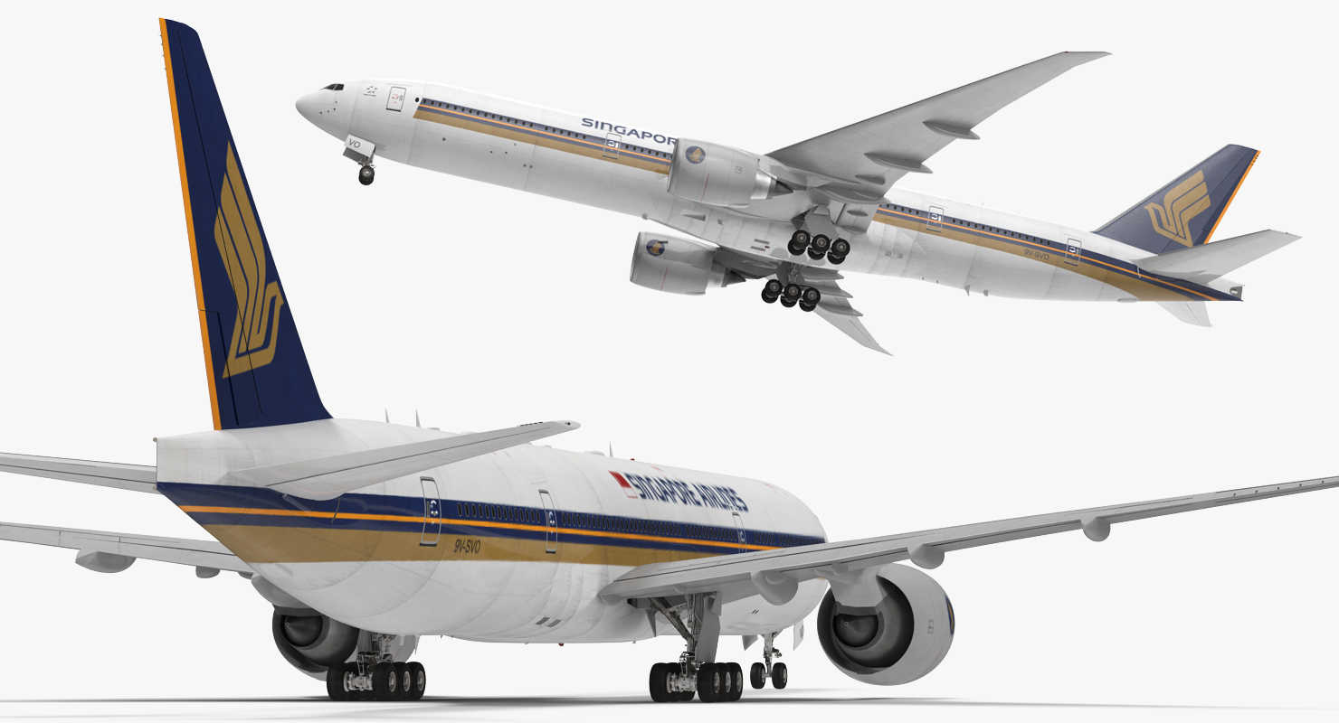 Boeing 777 8x Singapore Airlines 3D