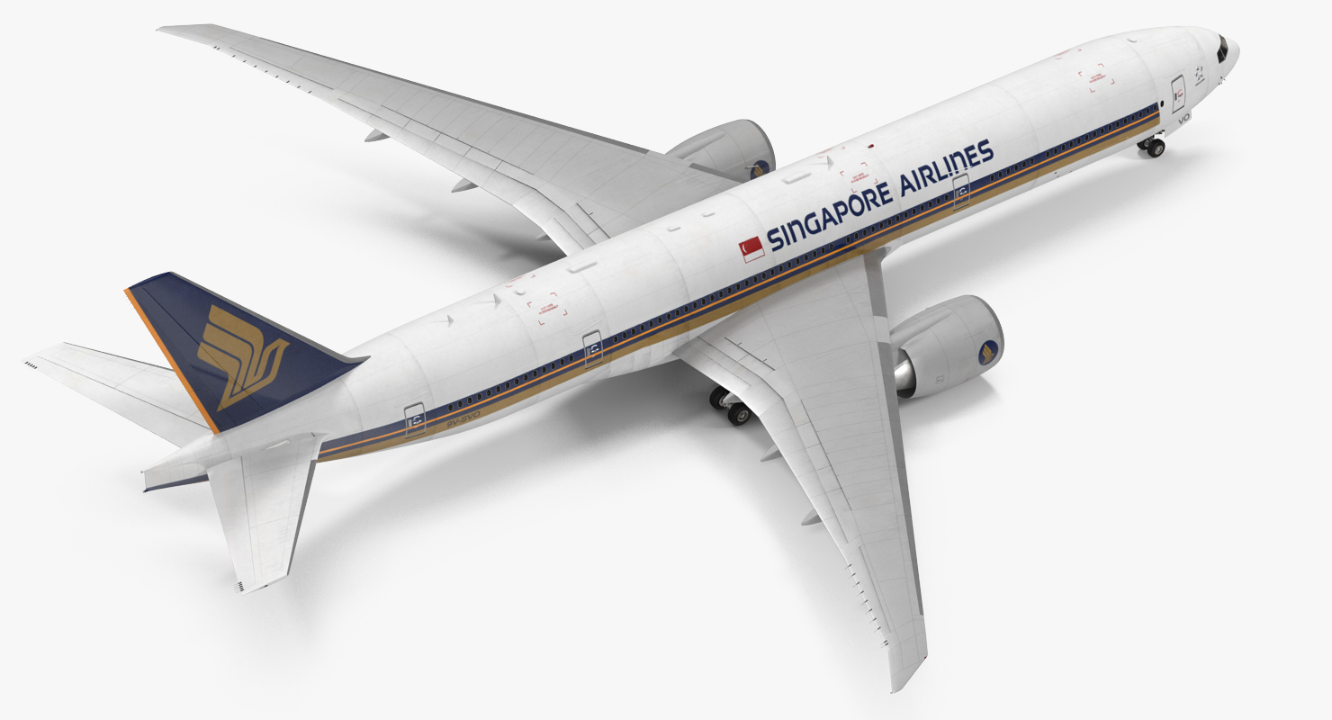 Boeing 777 8x Singapore Airlines 3D