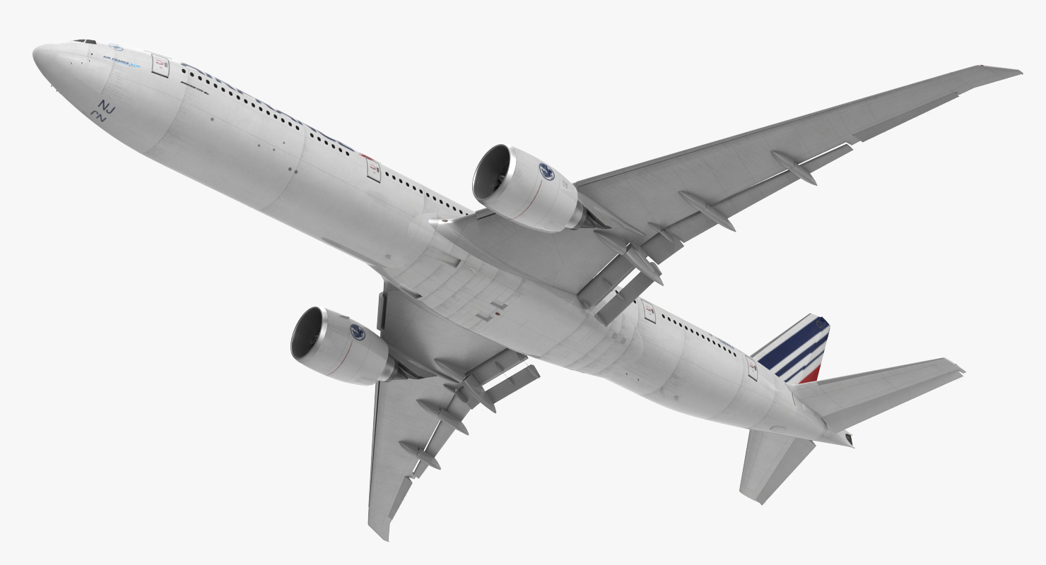 3D Boeing 777 8x Air France Rigged