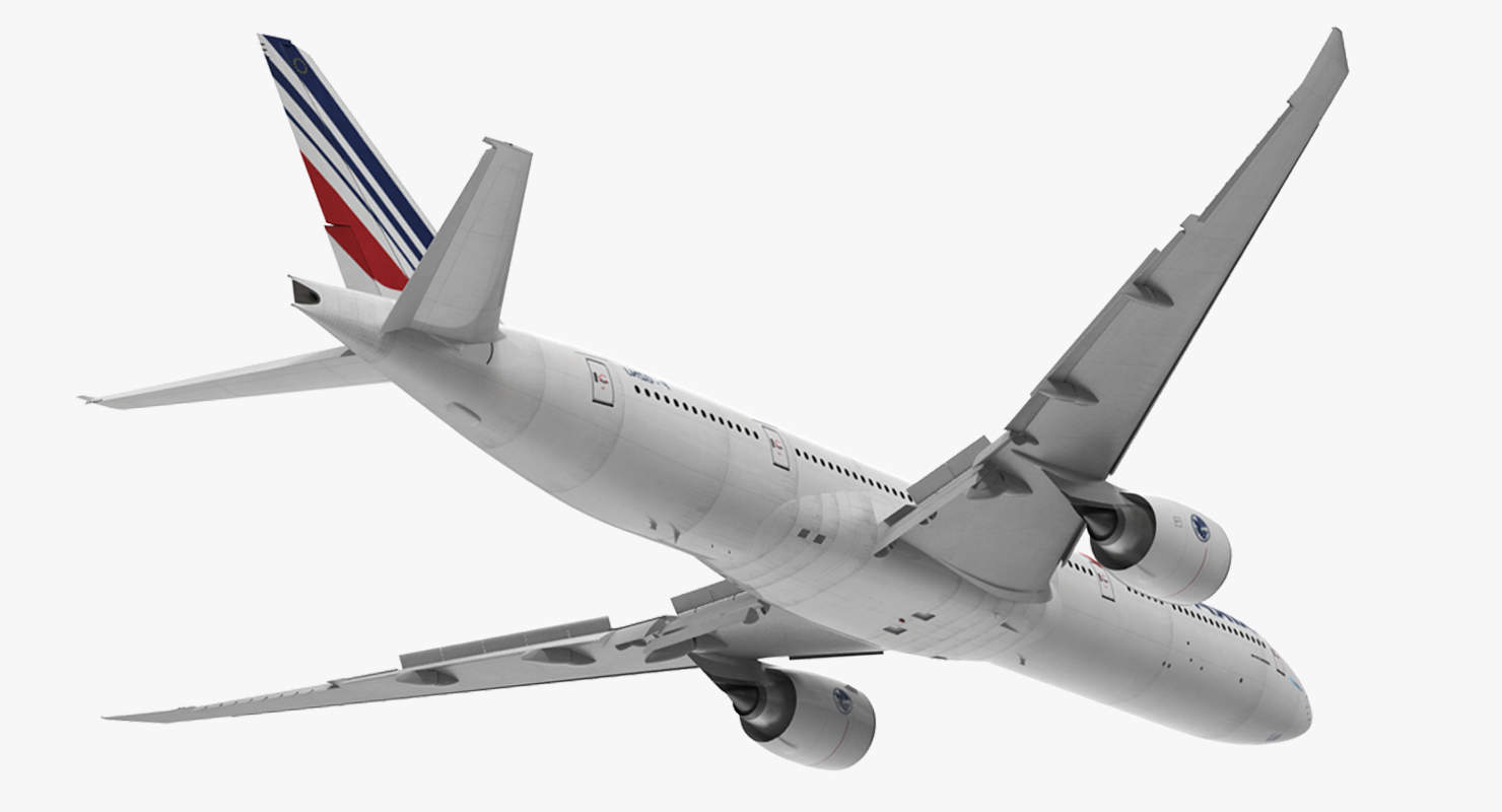 3D Boeing 777 8x Air France Rigged