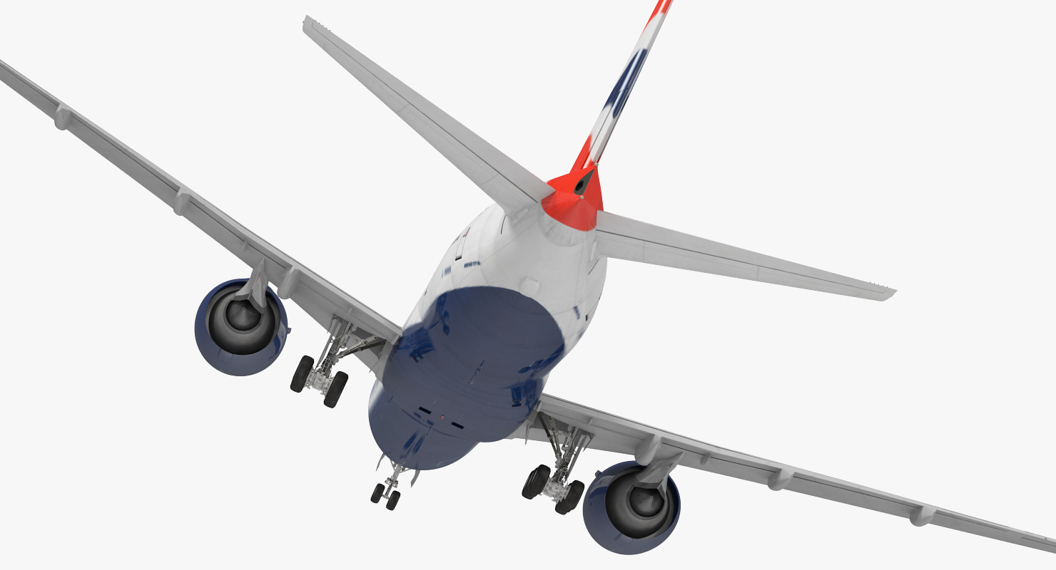 3D Boeing 777 8x British Airways Rigged